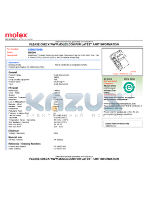 AA-2222VZ datasheet - InsulKrimp Female Fully Insulated Quick Disconnect Flag