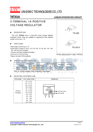 78TXXA-TQ3-D-R datasheet - LINEAR INTEGRATED CIRCUIT