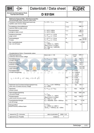 D931SH datasheet - Fast Hard Drive Diode