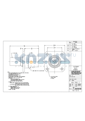 791-10-9 datasheet - JACK, PANEL, C