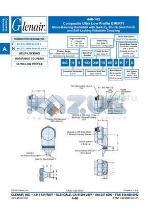 440FS143XM10 datasheet - Composite Ultra Low Profile EMI/RFI