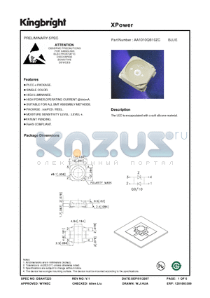 AA1010QB10ZC datasheet - XPower