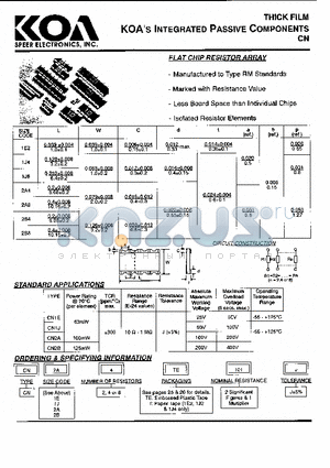 CN2B4 datasheet - Manufactured to type RM Standards