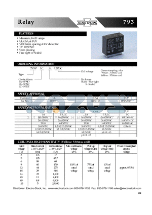 793-P1AS12VDC datasheet - Relay