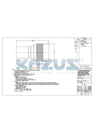 795-29-9 datasheet - PLUG, C