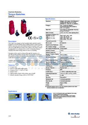 440K-A21030 datasheet - Tongue Switches