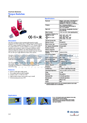 440K-A21069 datasheet - Tongue Switches