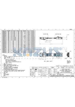 795762012 datasheet - IPASS (MINI-SAS) INTERNAL CABLE 36 CKT 4X W/ SIDEBANDS