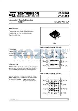 DA108S1 datasheet - DIODE ARRAY