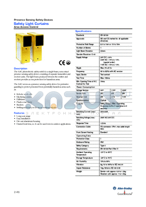 440L-ALAT datasheet - Safety Light Curtains