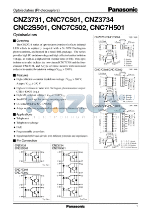 CNC7C501 datasheet - Optoisolators