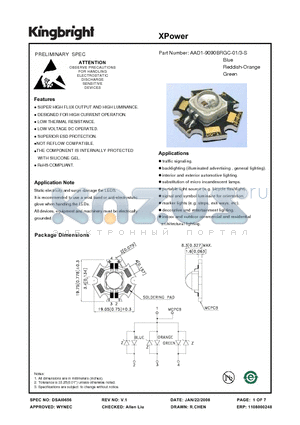 AAD1-9090BRGC-01 datasheet - XPower