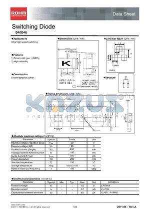 DA204U_11 datasheet - Switching Diode