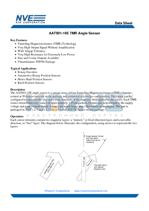 AAT001-10E datasheet - TMR Angle Sensor