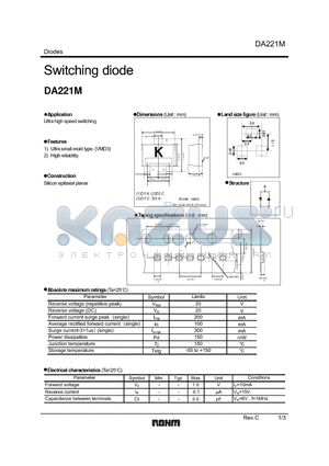 DA221M datasheet - Switching diode