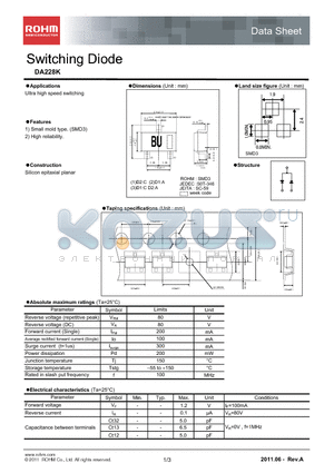 DA228K datasheet - Switching Diode