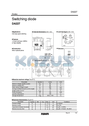 DA227 datasheet - Switching diode