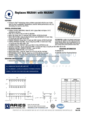 16-304235-10-P datasheet - Replaces MAX691 with MAX807