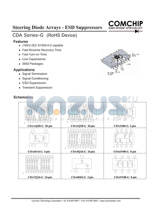 CDA2N08-G datasheet - Steering Diode Arrays - ESD Suppressors