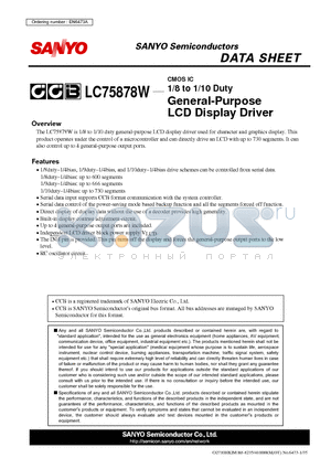 EN6473A datasheet - General-Purpose LCD Display Driver