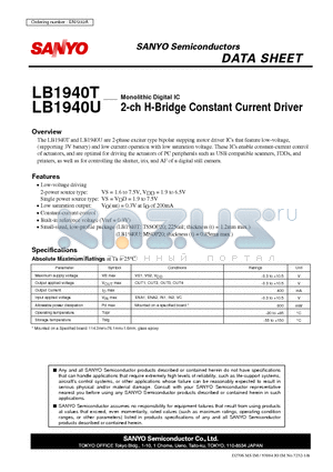 EN7232A datasheet - 2-ch H-Bridge Constant Current Driver