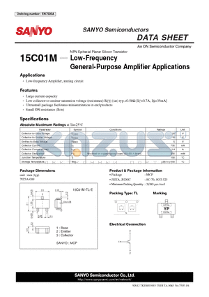 EN7505A datasheet - Low-Frequency General-Purpose Amplifier Applications