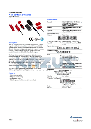 440N-A32019 datasheet - Non contact Switches