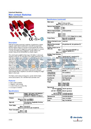 440N-S32013 datasheet - Non contact Switches