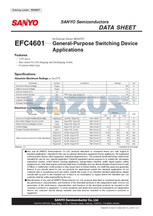 ENA0537 datasheet - N-Channel Silicon MOSFET General-Purpose Switching Device Applications