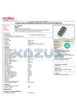 31387-4009 datasheet - 2.54mm (.100