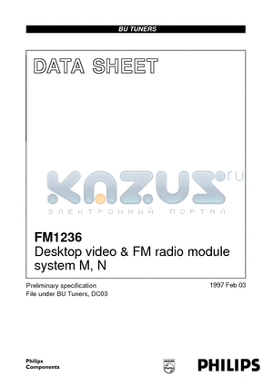 313914713421 datasheet - Desktop video & FM radio module system M, N