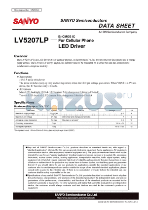 ENA0943 datasheet - For Cellular Phone LED Driver