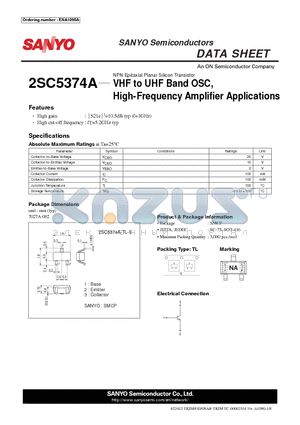 ENA1090A datasheet - VHF to UHF Band OSC, High-Frequency Amplifi er Applications