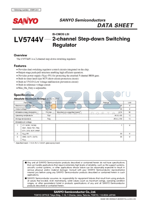 ENA1241 datasheet - Bi-CMOS LSI 2-channel Step-down Switching Regulator