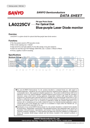 ENA1263 datasheet - PN type Photo Diode For Optical Disk Blue-purple Laser Diode monitors