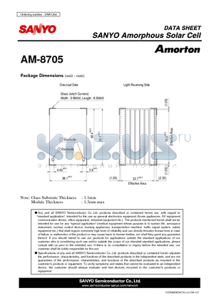 ENA1306 datasheet - Amorphous Solar Cell