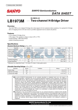 ENA1450A datasheet - Two-channel H-Bridge Driver