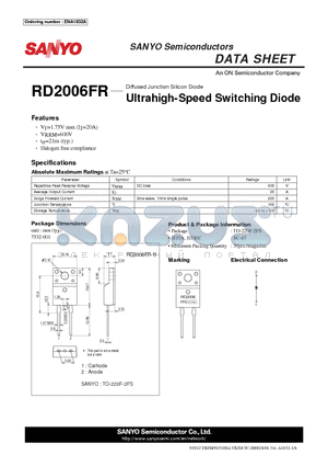 ENA1832A datasheet - Ultrahigh-Speed Switching Diode