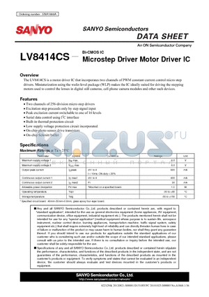 ENA1868A datasheet - Microstep Driver Motor Driver IC
