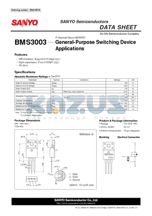 ENA1907A datasheet - General-Purpose Switching Device Applications