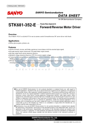 ENA1929A datasheet - Forward/Reverse Motor Driver