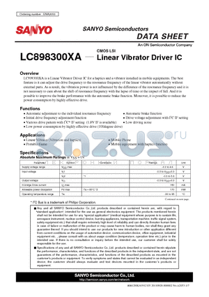 ENA2053 datasheet - Linear Vibrator Driver IC