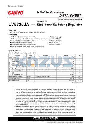 ENA2054A datasheet - Step-down Switching Regulator