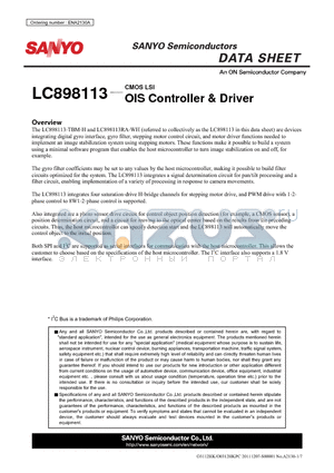 ENA2130A datasheet - OIS Controller & Driver