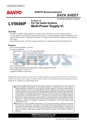 ENA2159 datasheet - For Car Audio Systems Multi-Power Supply IC