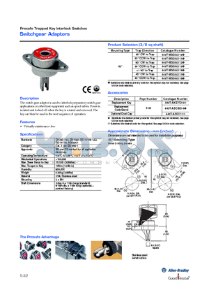 440T-ASCBE11 datasheet - Switchgear Adaptors