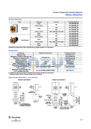 440T-ASCBE14 datasheet - Rotary Switches