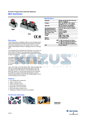 440T-MSBLE11 datasheet - Bolt Interlocks