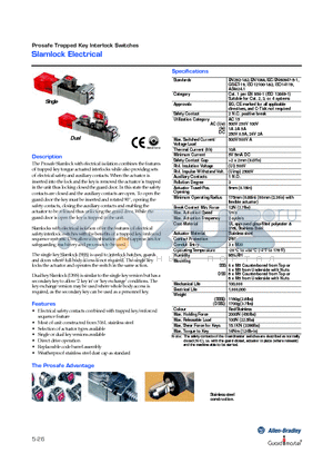 440T-MSSSE22 datasheet - Slamlock Electrical