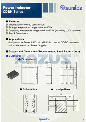 CDBH12D58NP-R20NC datasheet - Power Inductor